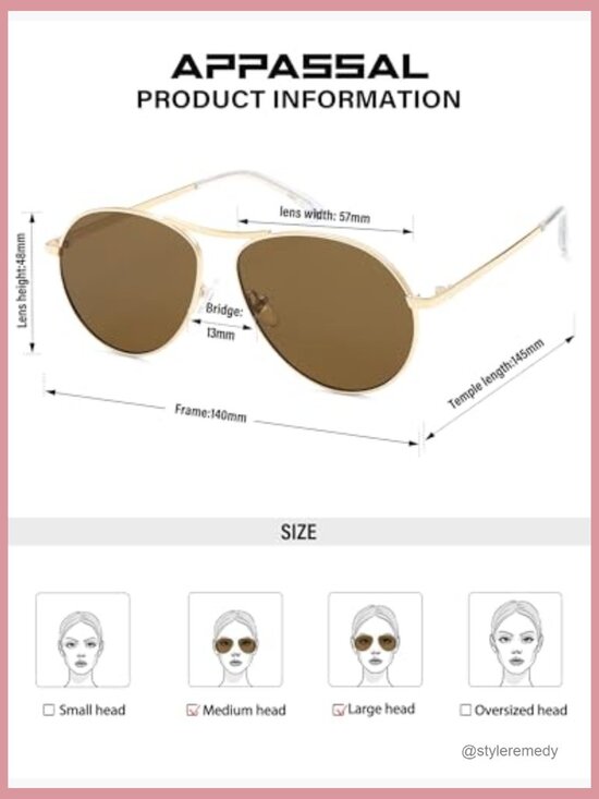Metal Frame Aviator Sunglasses with UV400 Protection main image 7